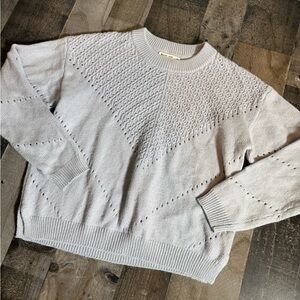 Marine Layer Cashmere Blend Sweater XS | Coastal Grandma‎ Soft Knit | Light Gray